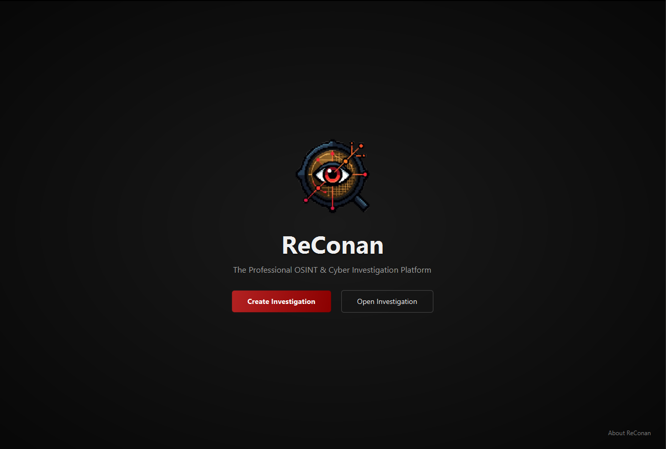ReConan Main Menu